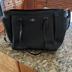 Coach Black Leather Bag NWT